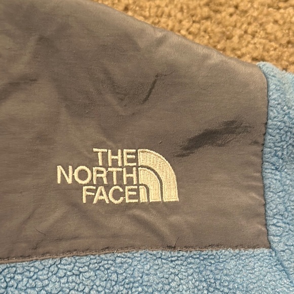 The North Face Girls Long Sleeve Full Zip Outdoor Fleece Jacket Blue Gray Size M - Picture 3 of 8